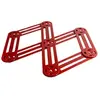 Image de Dessous de plat étirable en inox rouge 19x35 cm - Roger Orfevre - Rouge - Acier Inoxydable (inox)