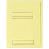 Image de Chemises dossier 2 rabats Fast 24 x 32 cm jaune pastel - Paquet de 50 -