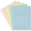 Image de Chemises dossier 2 rabats Fast 24 x 32 cm 5 couleurs pastel assorties- Paquet de 50 -