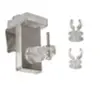 Image de Lot de 2 Supports à clipser CLIPVIT translucide façade chrome - 452000