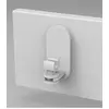 Image de Lot de 2 supports sans perçage barre de vitrage Petite fenetre, 10 mm blanc mat