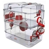 Image de Cage pour petits rongeurs Rody 3 duo rouge grenadine