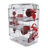 Image de Cage pour petits rongeurs Rody 3 trio rouge grenadine