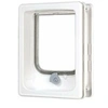 Image de Chatiere 4 positions avec tunnel - L20 x H25 cm - Pour porte bois, PVC, métal - Catwalk - Blanc