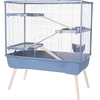 Image de Cage à lapin Néolife 100 RAB2 3 niveaux bleu 99 x 54 x 114 cm