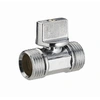 Image de Mini vanne d'arrêt à sphère 1/4 tour double mâle M3/8 (12x17) - 4965-12L1