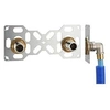 Image de Fixsystem double : kit complet de fixation d'un robinet mural entraxe 150 mm coudes d'alimentation à glissement sur tube per - ø 16