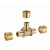 Image de Té égal à glissement pour tube PER - Ø 20 mm Bague en laiton - 3190-20L1