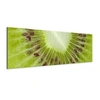 Image de Impression murale Close Up Kiwi Aluminium brossé 120 x 40 cm Couleurs vibrantes