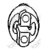 Image de Bandes De Caoutchouc, Échappement Bosal 255051 Ford