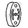 Image de Bandes De Caoutchouc, Échappement Bosal 255136 Land Rover