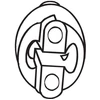 Image de Bandes De Caoutchouc, Échappement Bosal 255381 Alfa Romeo;Chevrolet;Daewoo;Daihatsu;Fiat;Hyundai;Kia;Mazda;Mitsubishi;Nissan;Opel;Subaru;Suzuki;Toyota;Volkswagen;Volvo