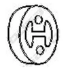 Image de Bandes De Caoutchouc, Échappement Bosal 255383 Fiat;Ford;Honda;Mazda;Nissan;Rover;Volvo