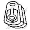 Image de Bandes De Caoutchouc, Échappement Bosal 255667 Ford