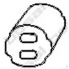 Image de Bandes De Caoutchouc, Échappement Bosal 255713 Opel