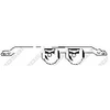 Image de Bandes De Caoutchouc, Échappement Bosal 255772 Seat;Volkswagen