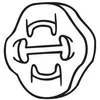 Image de Bandes De Caoutchouc, Échappement Bosal 255853 Audi;Lada;Seat;Skoda;Volkswagen