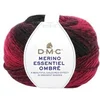 Image de Pelote de Laine Merino Essentiel Ombre - 150g - DMC : Laine Dégradée pour Projets d'Automne/Hiver(...) - 1001 Rouge et Noir