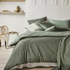 Image de Essix Housse de couette en coton bicolore, Bons Jours, Palme/Aloe, Essix 240 x 220 cm