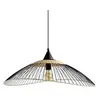 Image de Suspension en rotin de couleur noir/naturel D.65 cm