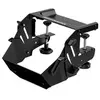 Image de Support de volant racing et boule de manouvre pour conduite de poids lourds SimTask Noir