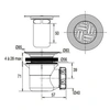Image de Bonde de receveur D60 + grille D85 horizontale inox - - 00 575200 000 00