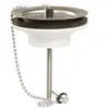 Image de Bonde d'évier PVC D60 70l/min avec bouchon-chaînette - - 00 701100 000 00