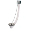 Image de Bonde d'évier percé D60mm avec trop plein et bouchon-chaînette - - 00 8526 000 00