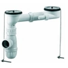 Image de Kit de vidage siphon et bonde sans trop-plein pour évier 2 cuves D60 - - 00 788000 000 00