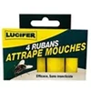 Image de Ruban attrape-mouches LUCIFER sans insecticide Lot de 4 moustiques guêpes