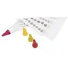 Image de poche a douille + 4 embouts rouge, vert, orange et blanc
