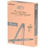 Image de Rey Adagio - Lisse - 104 micromètres - saumon - A4 (210 x 297 mm) - 80 g/m² - 500 feuille(s) ramette - papier pour reprographie (pack de 5)