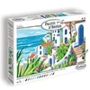 Image de Kit Peinture par Numéros Palette d'Artiste La Riviera - Bleu - Carton toilé 250x325mm