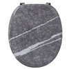 Image de Abattant Trendy Line Effet Marbre - Bois compresse - Charniere inox