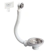 Image de Bonde à panier pour évier 1 bac D90 inox avec trop-plein