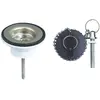 Image de Bonde pour vasque sans trop-plein Wirquin avec bouchon 62mm