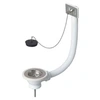 Image de Bonde à bouchon pour évier 1 bac D60 avec trop-plein grille inox