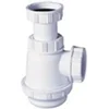 Image de Siphon de lavabo blanc court 107-152 mm garde d'eau 40 mm sortie 32 mm