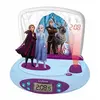 Image de Réveil Projecteur Reine des Neiges avec Anna et Elsa en 3D et sons magiques