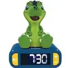 Image de Réveil digital avec veilleuse lumineuse Dinosaure en 3D et effets sonores