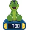 Image de Réveil digital avec veilleuse lumineuse dinosaure en 3d et effets sonores Lexibook Vert TU RL800DINO