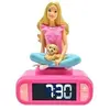 Image de Réveil digital avec veilleuse lumineuse, Barbie en 3D, et effets sonores