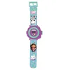 Image de Lexibook, Gabby et la Maison Magique, Montre Bracelet Ajustable avec Projections, Projette 20 Images de la série Gabby's Dollhouse, Écran Digital, pour Enfant, Bleu/Violet, DMW050GDH en occasion ou reconditionné