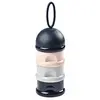 Image de Boite doseuse de lait 3 compartiments empilables Night blue/Rose