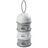 Image de Boite doseuse de lait 3 compartiments empilables Gris