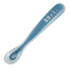 Image de Cuillère 1er Repas Soft Béaba en silicone Bleu