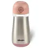 Image de Gourde inox 350 ml + anse - Old pink