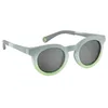 Image de BÉABA, Lunettes de soleil pour enfant 4-6 ans, Protection 100% UV - CAT 3, Protection Latérale, Confort Optimal, Branches ajustables 360°, Adapable à la vue, Collection Retro, Sunshine Rainbow Grey en occasion ou reconditionné