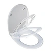 Image de Abattant déclipsable frein de chute plastique thermodur Click & clean blanc