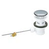 Image de Bonde à clapet lavabo/bidet PVC sans tirette